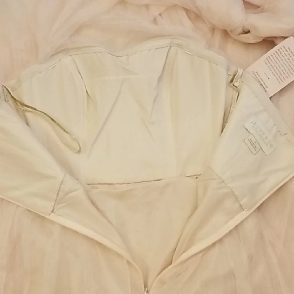 BHLDN × Jenny Yoo Ryder Strapless Open Back Convertible Dress Size 2 Blu… - Picture 7 of 8